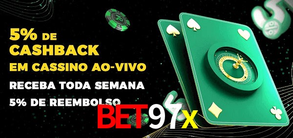 Promoções do cassino ao Vivo bet97x
